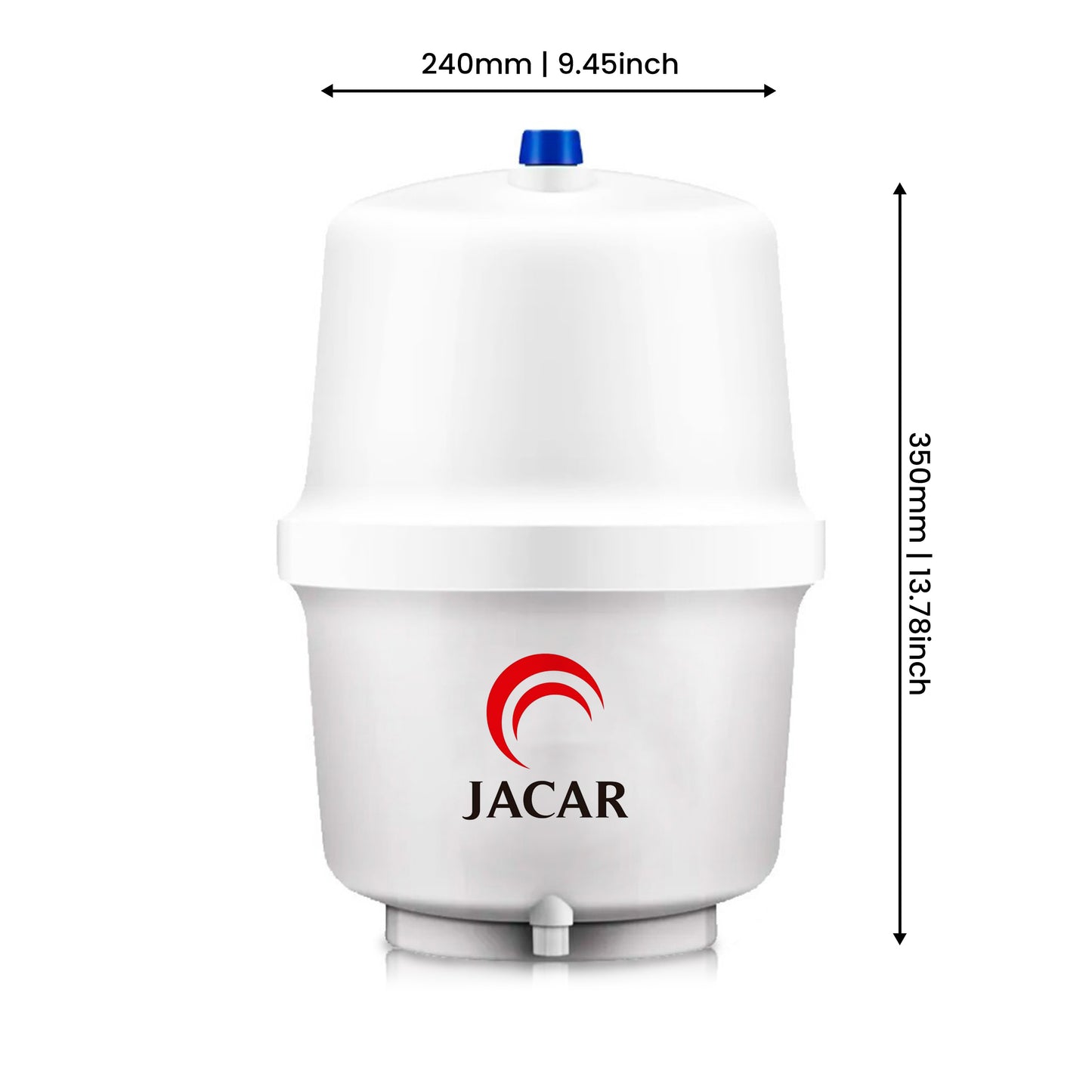 Deposito de Agua para Osmosis Inversa para Almacenamiento de 5 Litros de Agua Purificada y Filtrada Incluido Llave de Bola. Tanque de Agua para Osmosis Inverta 5 etapas Domestico JACAR